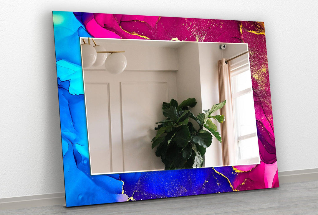Blue & Pink Wall Mirror Green Wall Mirror
