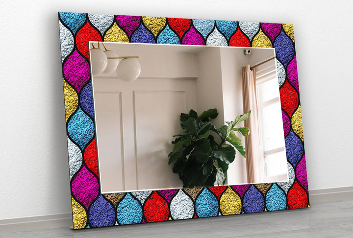 Colorful Stained Wall Mirrors