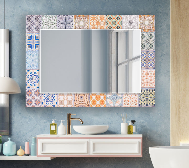 Orange Wall Mirror wall mirror
