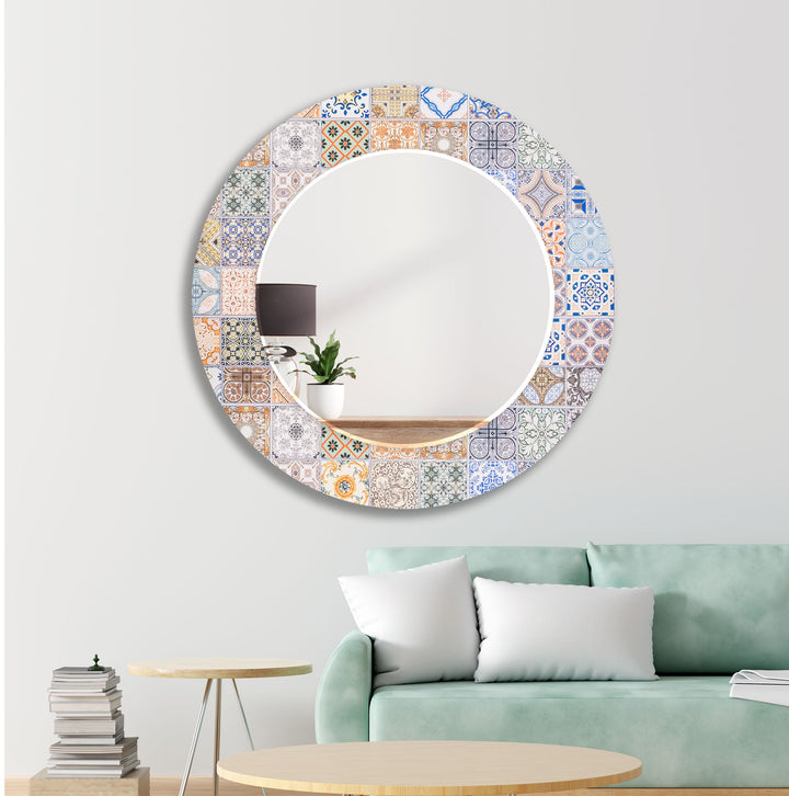 Orange Wall Mirror large mirror

