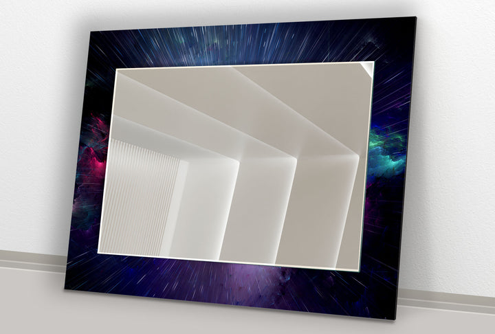Galaxy Burst Glas-Wandspiegel – Weltraum-Akzent für moderne Häuser