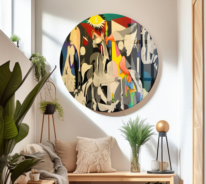 Guernico by Picasso Glass Wall Art large glass photo prints, glass wall photos
