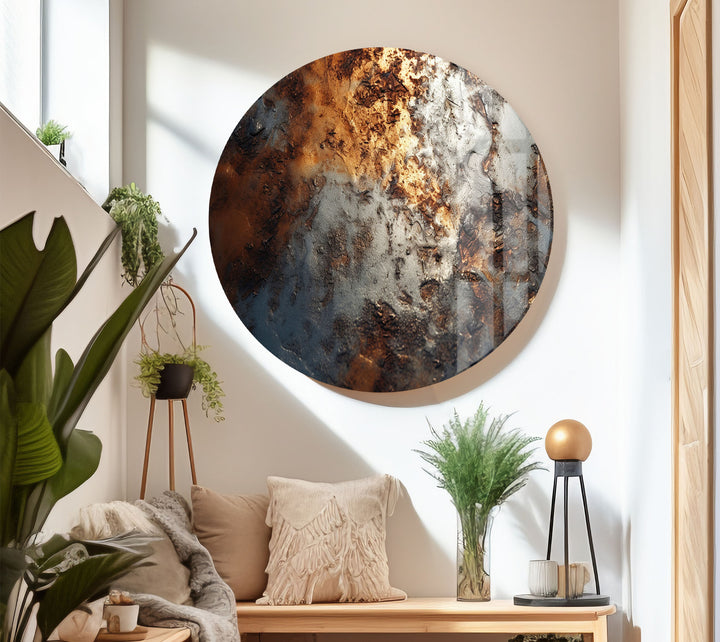 Industrial Rust Texture Wall Art – Modern Abstract Metal Decor