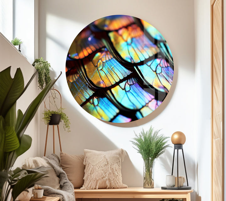 Serene Horizon Wandkunst – Minimalistischer abstrakter Glasdruck 