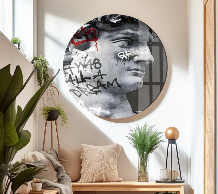 Marble Face Art Glass Wall Art glass image printing, glass prints from photos
