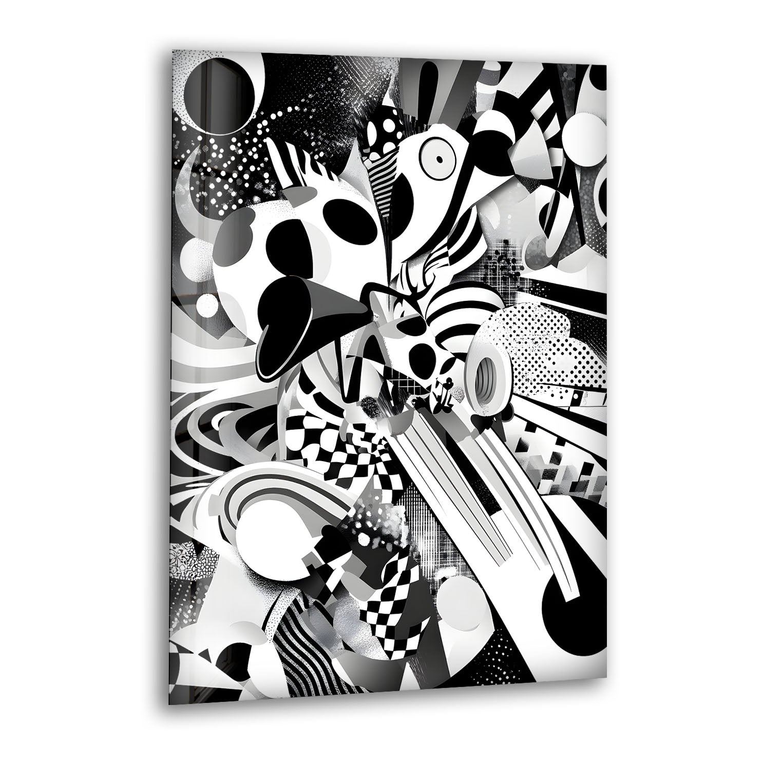 3D Cubics Art Glass Wall Art print picture on glass, Tempered Glass Wall Art

