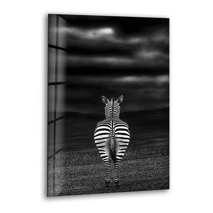 Rear View Zebra Glass Wall Art glass wall decor, glass wall art decor
