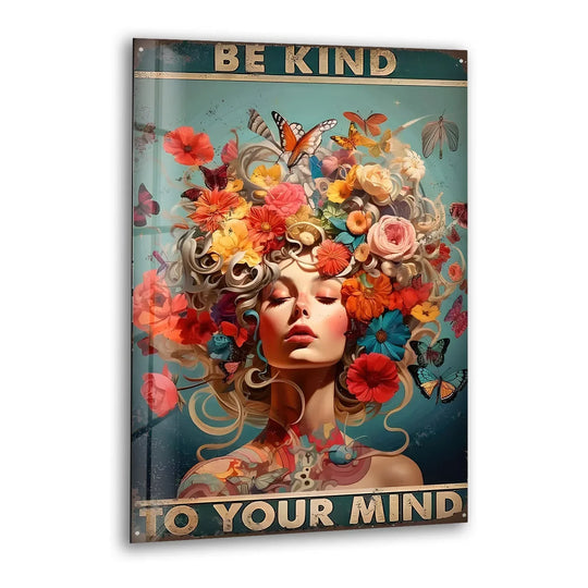 Flower Head Woman Glass Wall Art stained glass wall art, stained glass wall decor