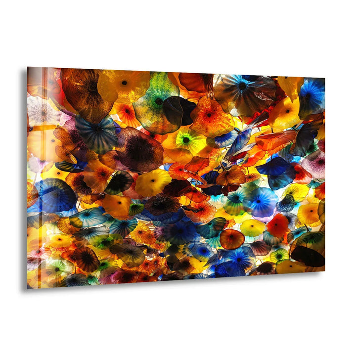 Color Explosion Wall Art – Abstract Multicolor Glass Print Inspired by Blown Glass Art - MyPhotoStation