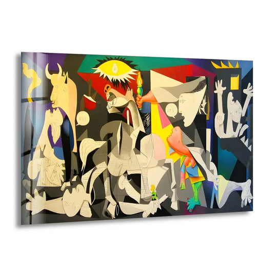 Guernico by Picasso Glass Wall Art art glass wall art, glass wall art pictures
