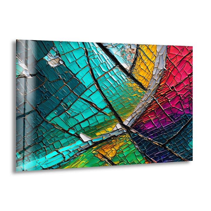 Cracked Color Glass Wall Art