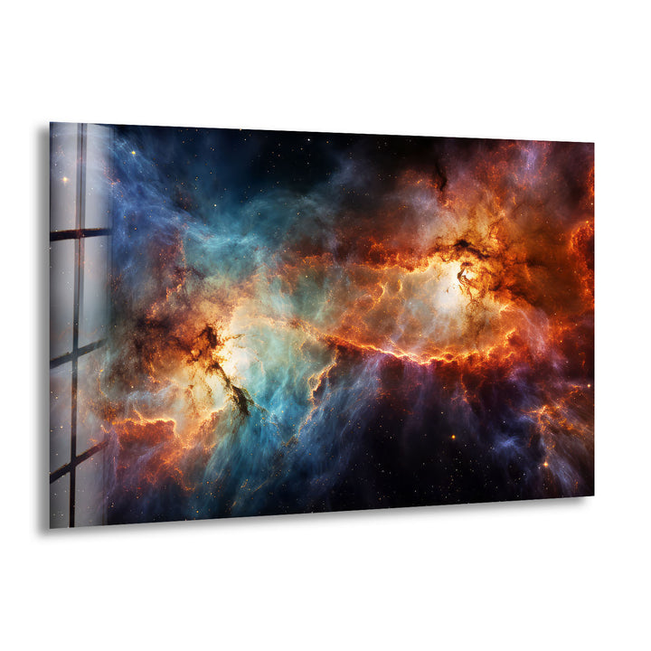 Urban Vortex Wandkunst – Dynamischer abstrakter Glasdruck 