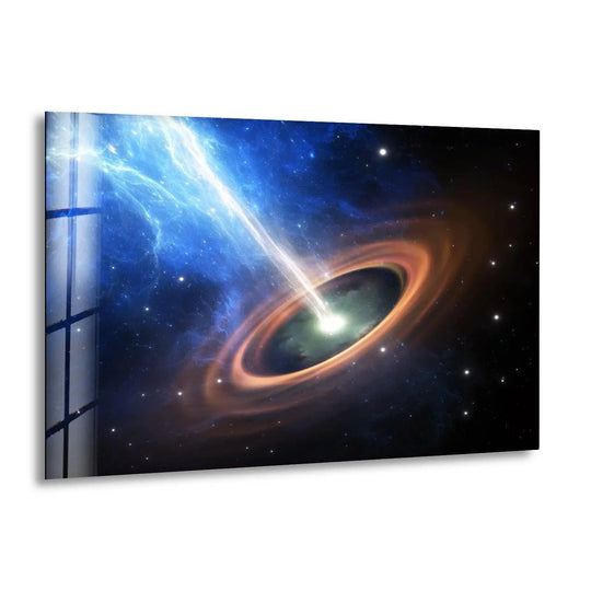 Space Wall Art black holes glass wall art showing cosmos with stars and celestial phenomenon a great home decor enhancement