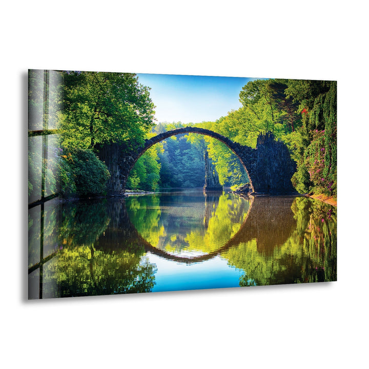 Glaswandkunst „Teufelsbrücke“