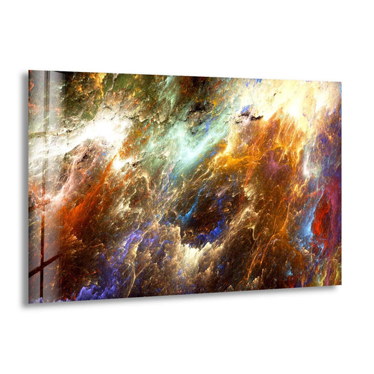 Storm Lightning Abstract Glass Wall Art - MyPhotoStation