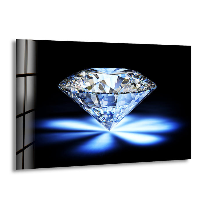 Glänzende Diamant-Wandkunst aus Glas