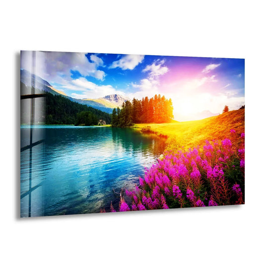 Inspiring landscape art prints featuring iconic natural landmarks and serene countryside scenes







