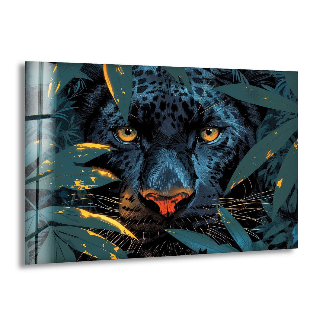 Panther Painting Glass Wall Art art glass wall art, glass wall art pictures