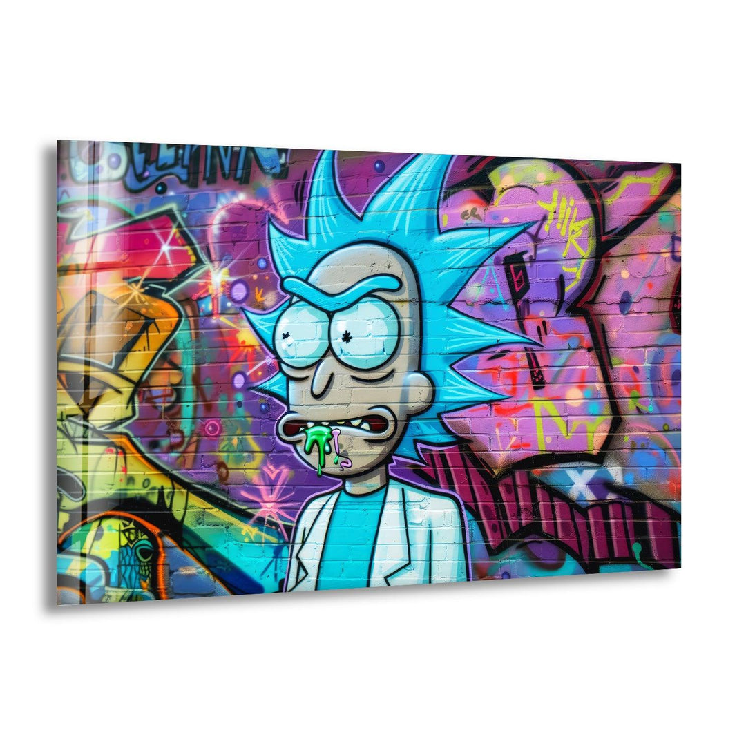Rick and Morty Glass Wall Art Glass Printing Wall Art, Print photos on glass
