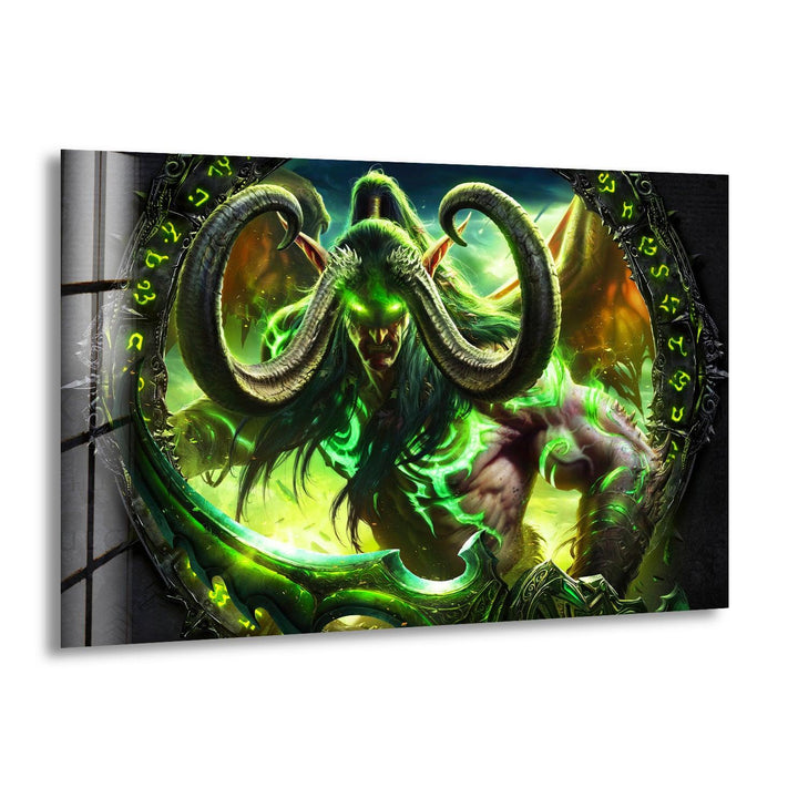 World Of Warcraft Legion Illidan Glaswandkunst