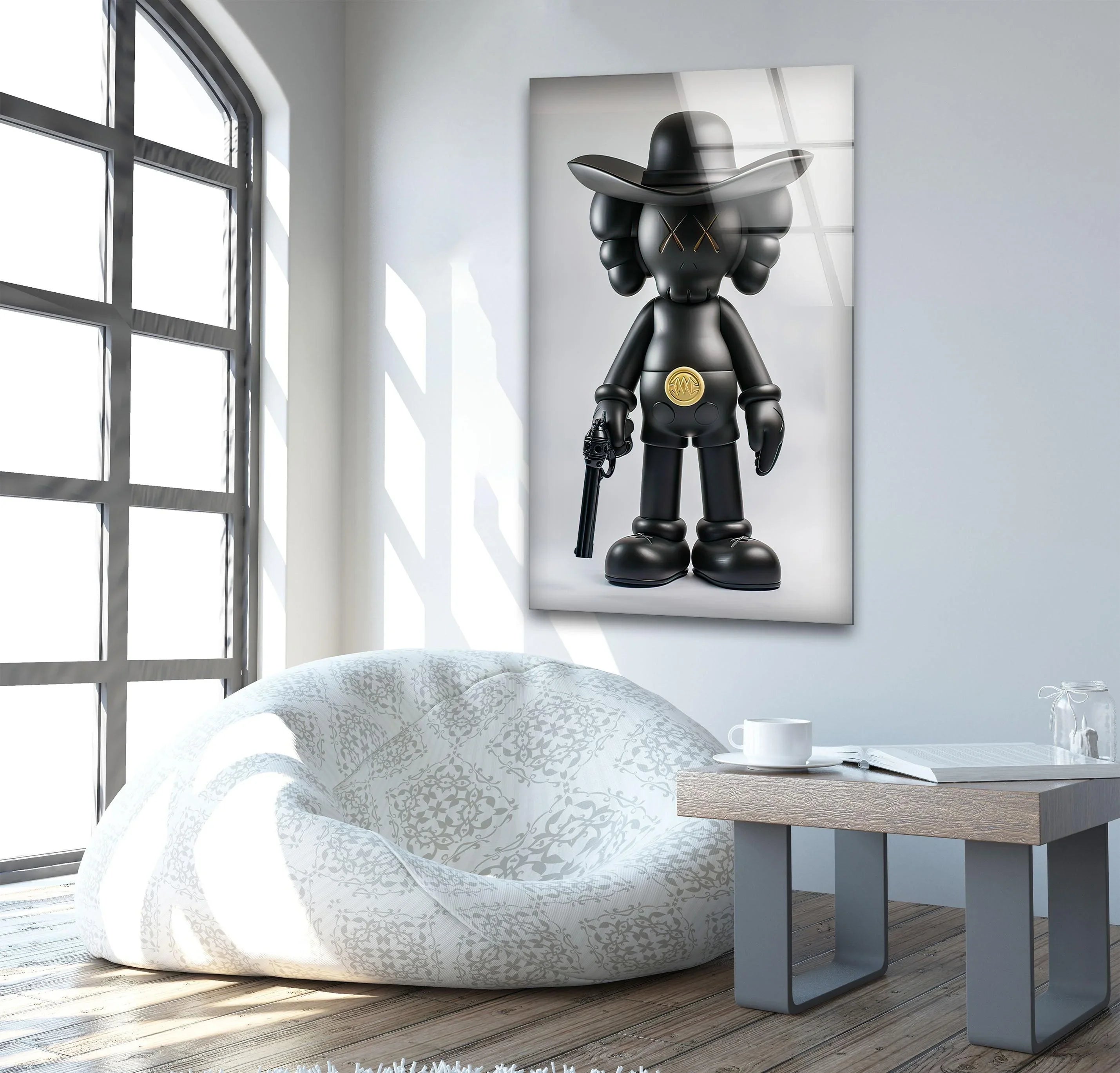 Kaws with Gun Wall Decor – Bold Popular Artwork – MyPhotoStation