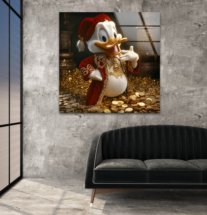 King Duck Glass Wall Art glass image printing, glass prints from photos