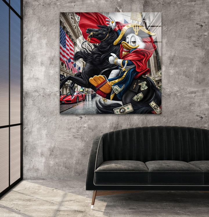 Knight Duck Glass Wall Art stained glass wall art, stained glass wall decor
