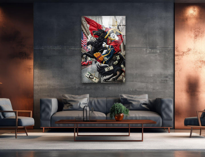Knight Duck Glass Wall Art glass photo prints, glass picture prints
