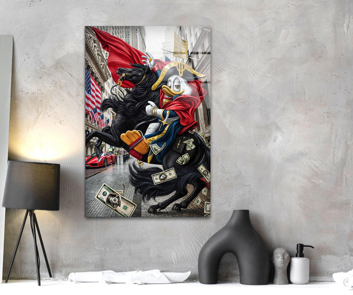 Knight Duck Glass Wall Art glass image printing, glass prints from photos
