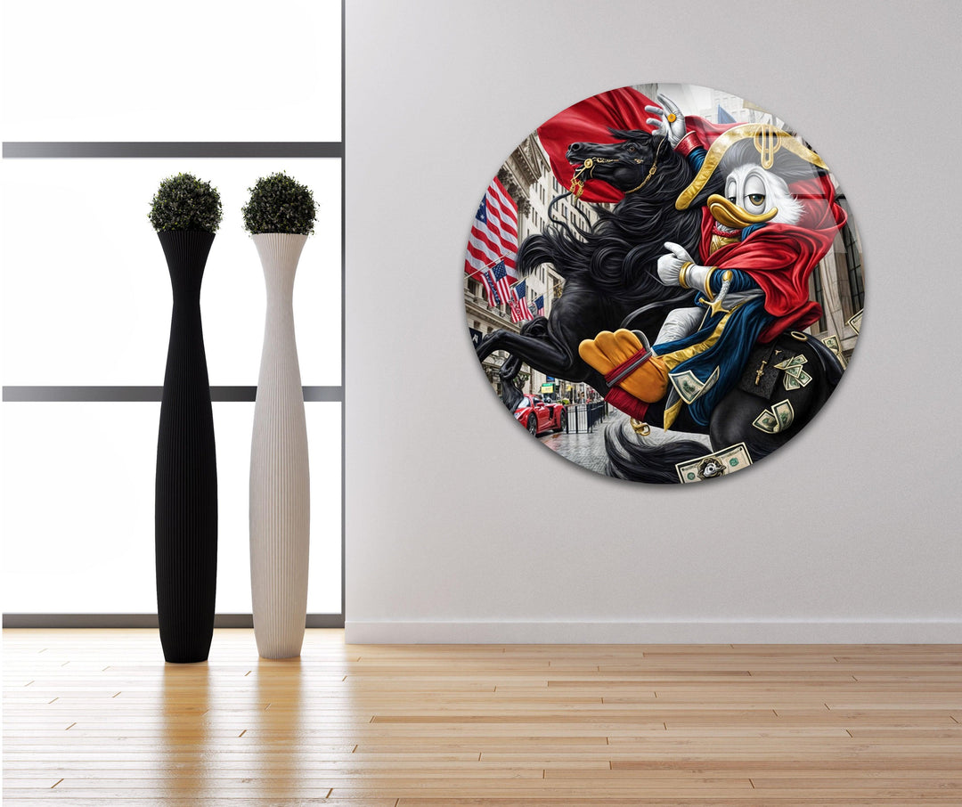 Knight Duck Glass Wall Art photo print on glass, prints on glass wall art
