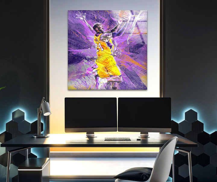 Kobe Bryant Tempered Glass Wall Art - MyPhotoStation
