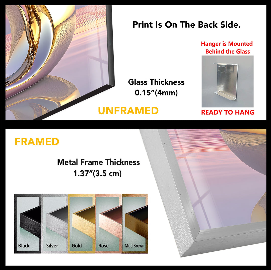 Lumina Dawn Sculpture – Polished Chrome Orb Glass Wall Art