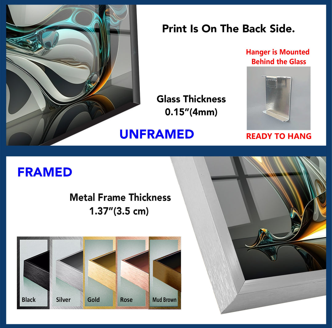 NeoLumen Fluid Arc: Escultura cromática futurista Arte En Vidrio Para Pared