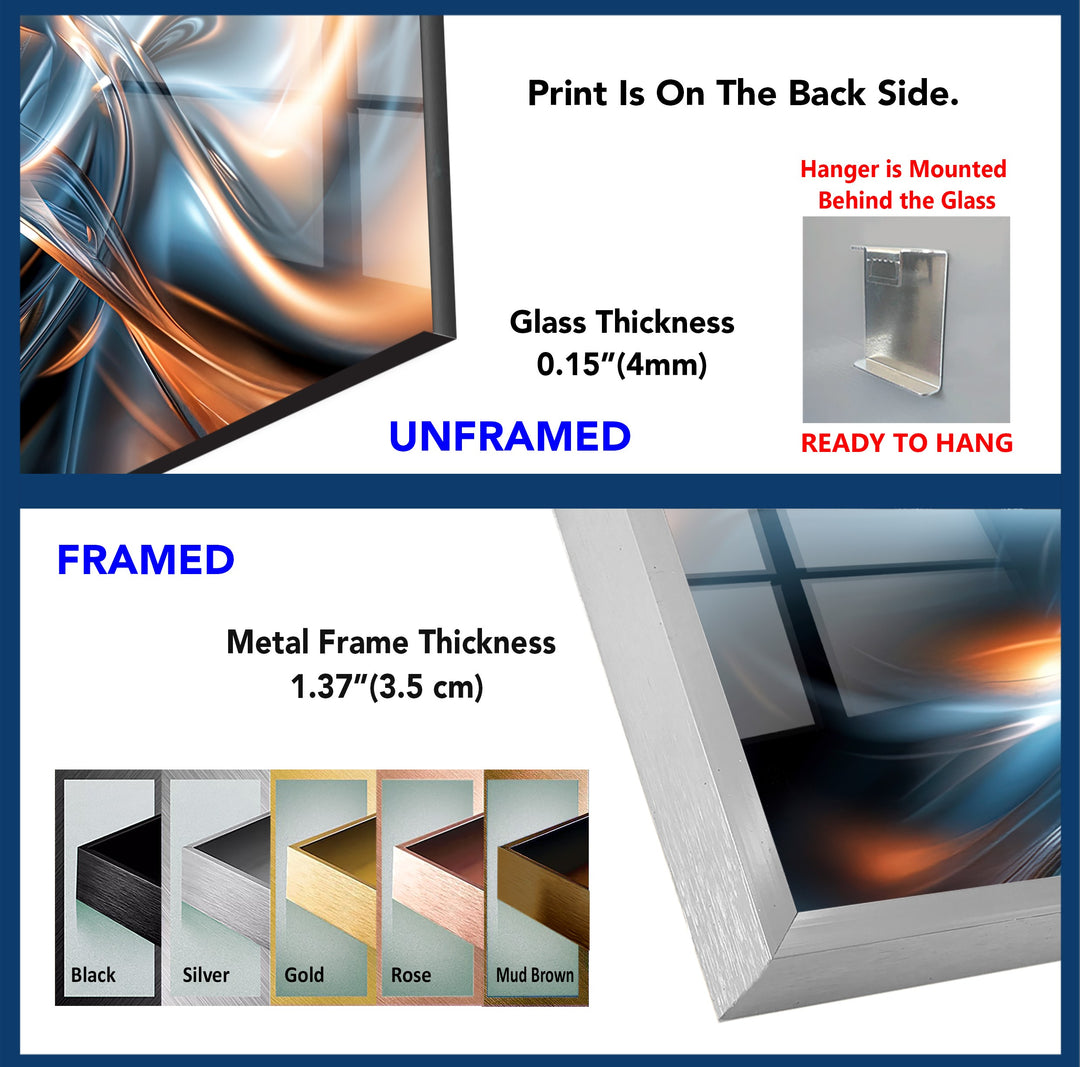 AeroSpark Fusion Helix – دوامة معدنية عالية الطاقة اللوحات الزجاجية الجدارية