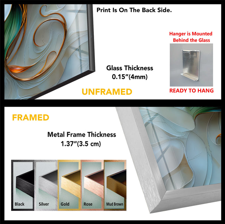 Golden Lily Bloom – Elegant Floral Glass Wall Art