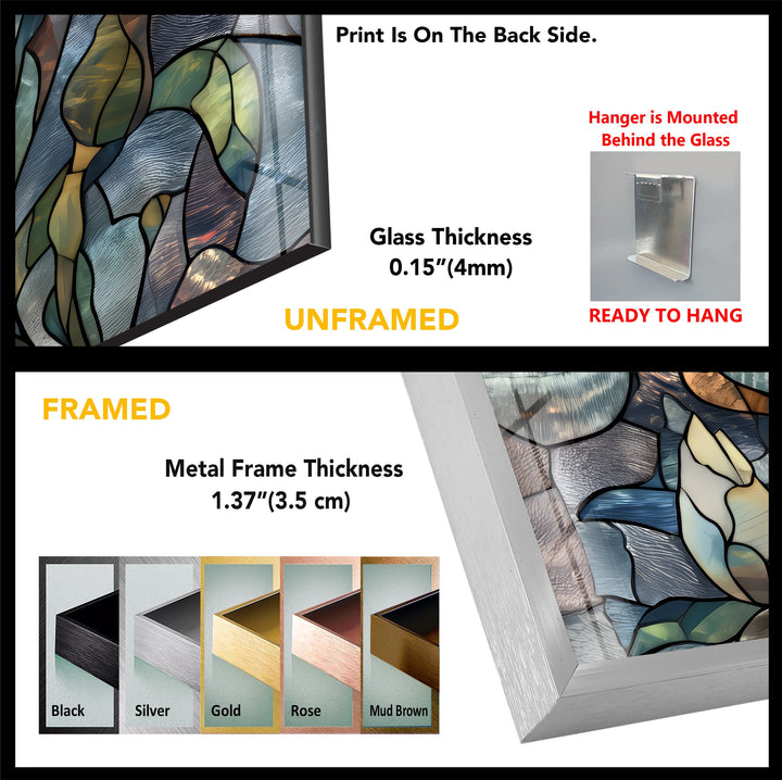 Whispers of the Bloom – Stained Glass Wall Art