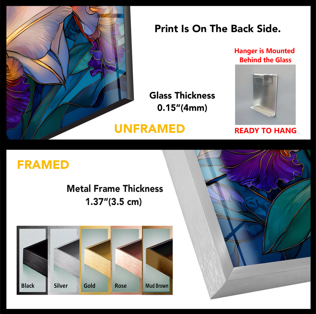 Orchid Symphony – Tropical Bloom Glass Wall Art