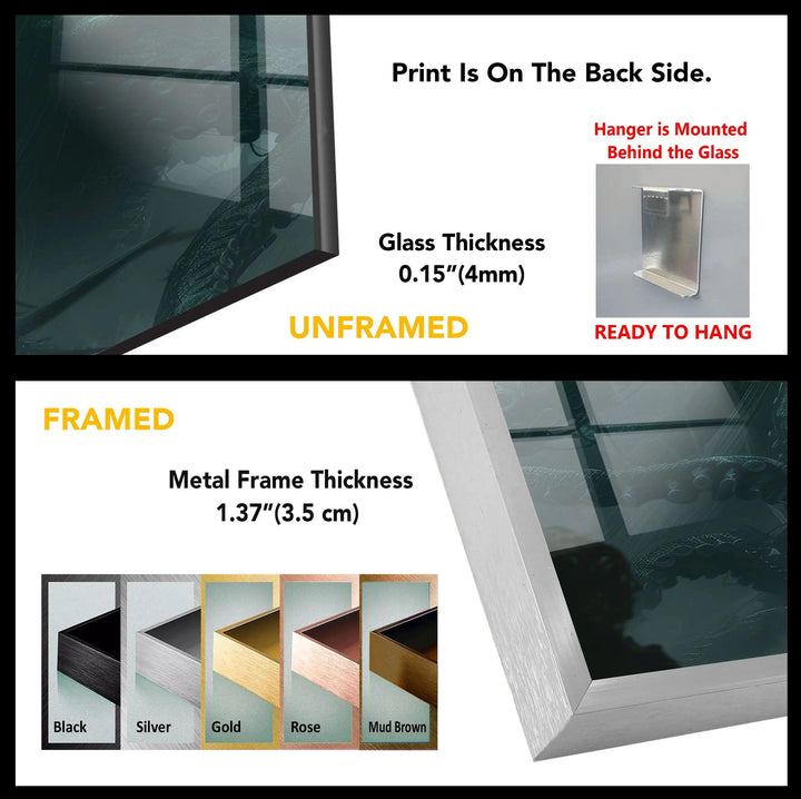 Kraken Tempered Glass Wall Art - MyPhotoStation