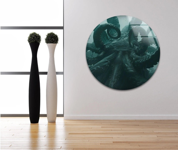 Big Kraken Glass Wall Art art glass wall art, glass wall art pictures
