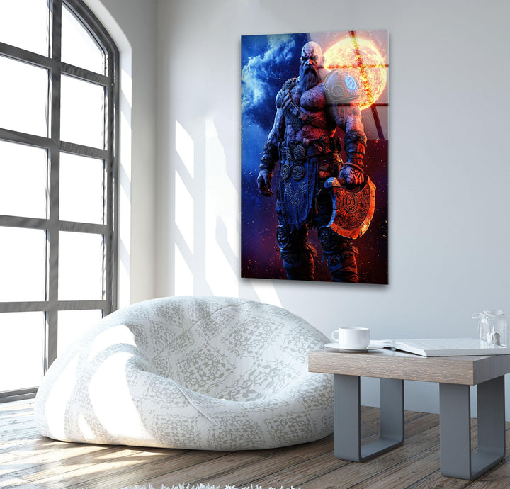 Kratos Glass Wall Art print on glass, glass printed photos
