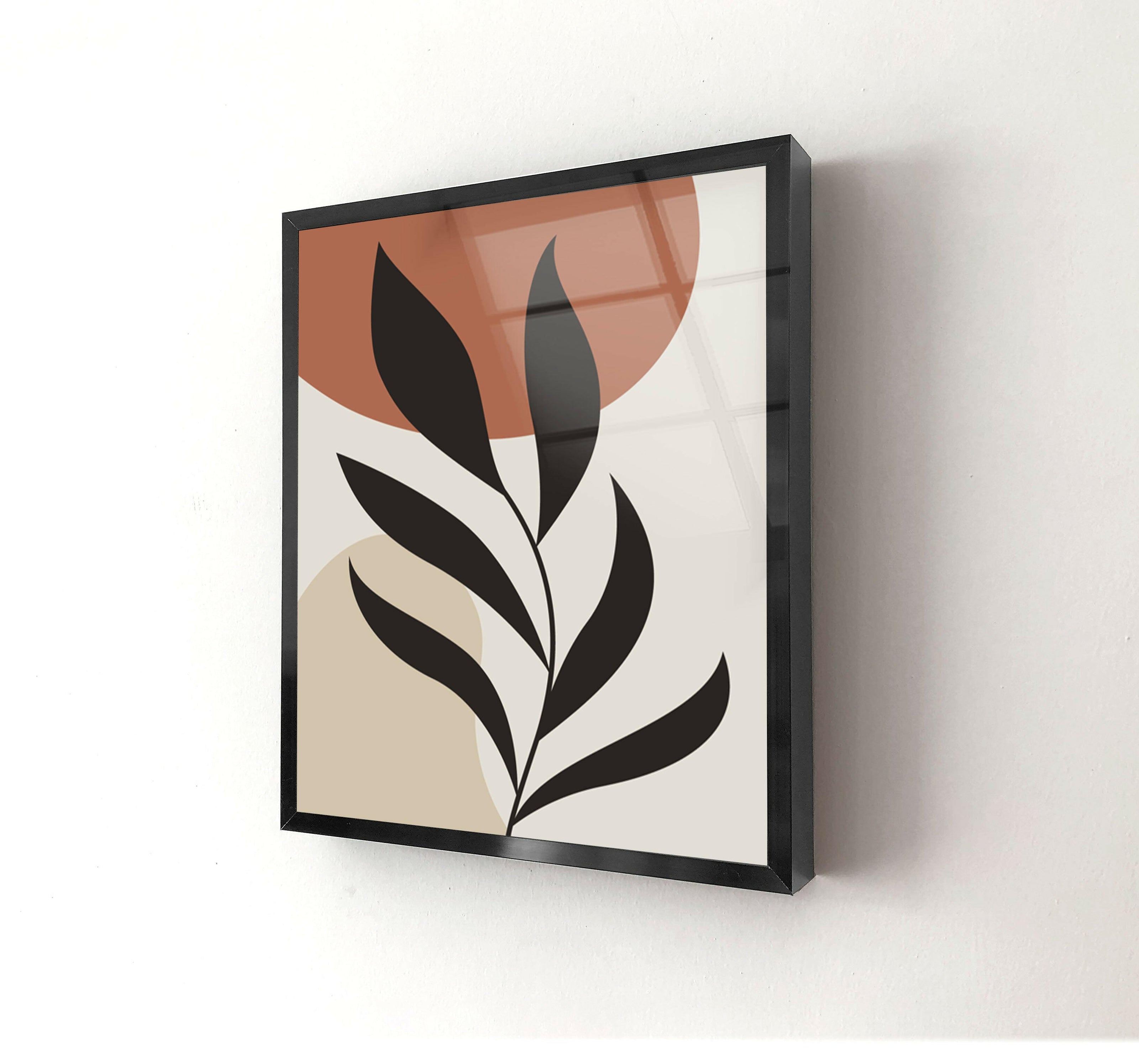 Aluminum Frame For Tempered Glass and  Wall Art Black