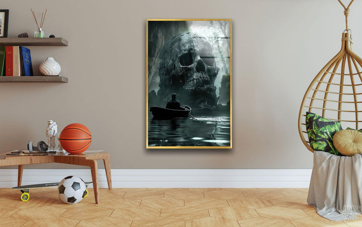 Lake In The Dark World Tempered Glass Wall Art - MyPhotoStation