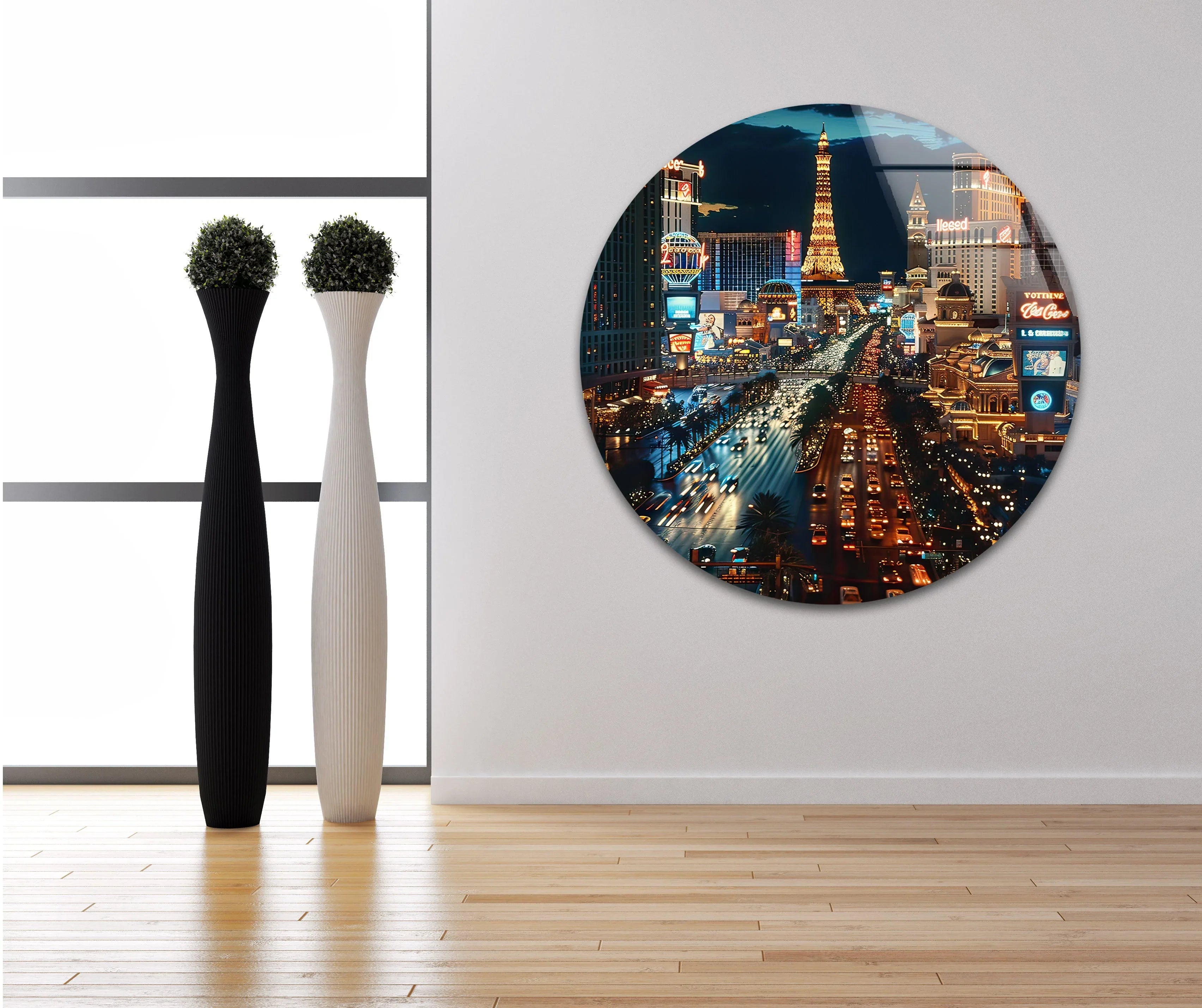 City Las Vegas Skyline Wall Art – Vibrant Night View – MyPhotoStation