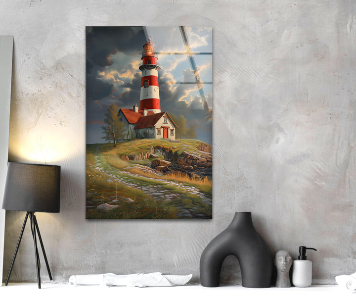 Lighthouse Glass Wall Art glass image printing, glass prints from photos
