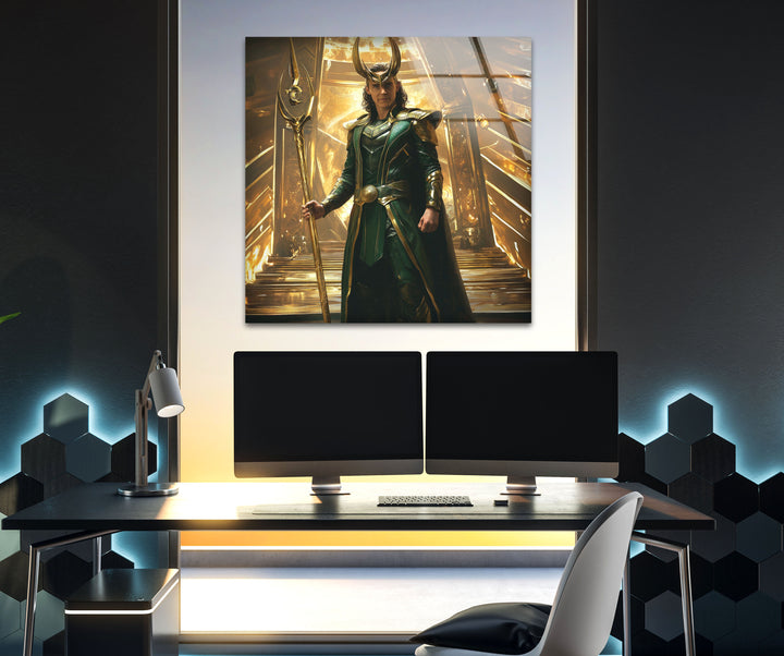 Loki Art Glass Wall Art print on glass, glass printed photos

