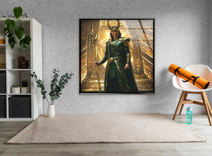Loki Art Glass Wall Art picture on glass wall art, photos printed on glass
