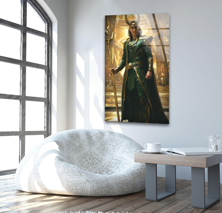 Loki Art Glass Wall Art photo print on glass, prints on glass wall art
