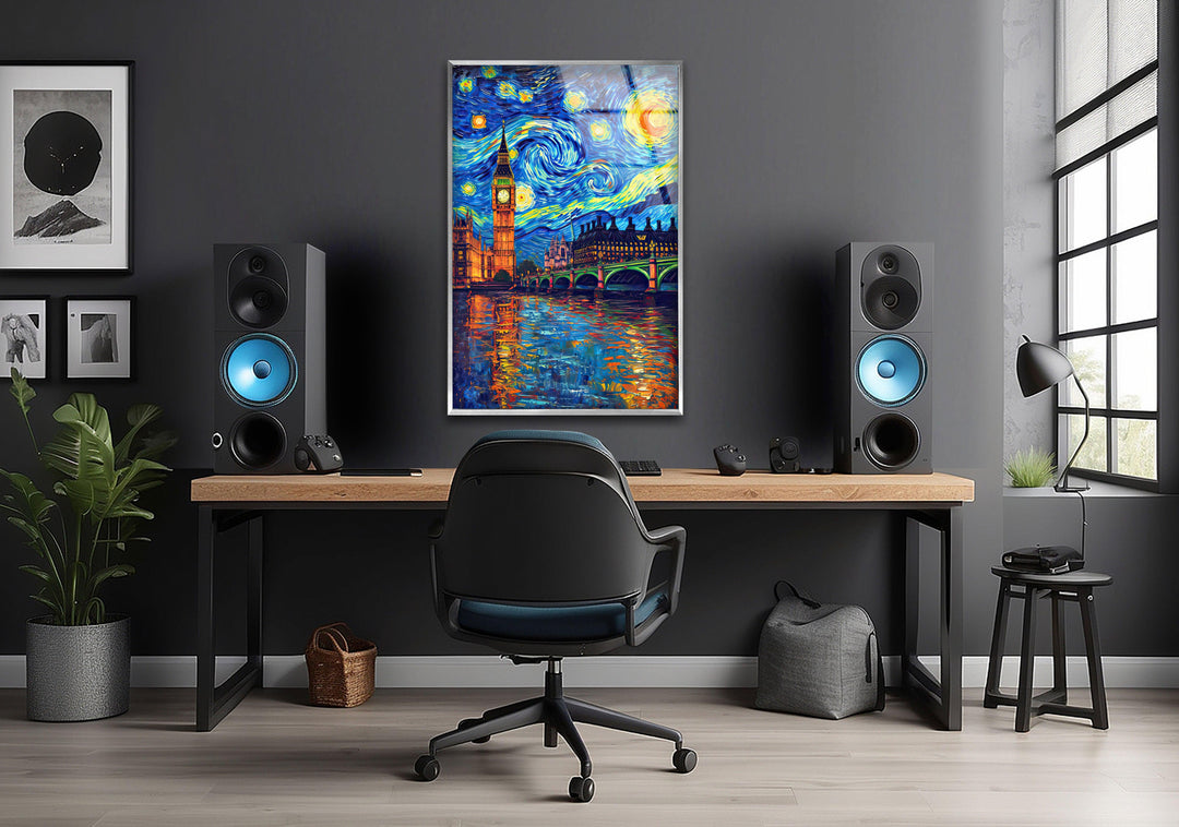 London Van Gogh Glass Wall Art glass pictures for Wall, glass prints wall art
