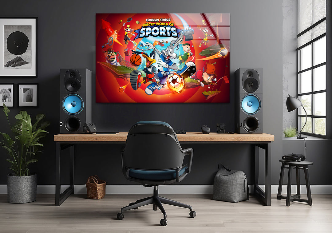 Lively cartoon art showcasing a delightful animated scene filled with motion and creative flair

