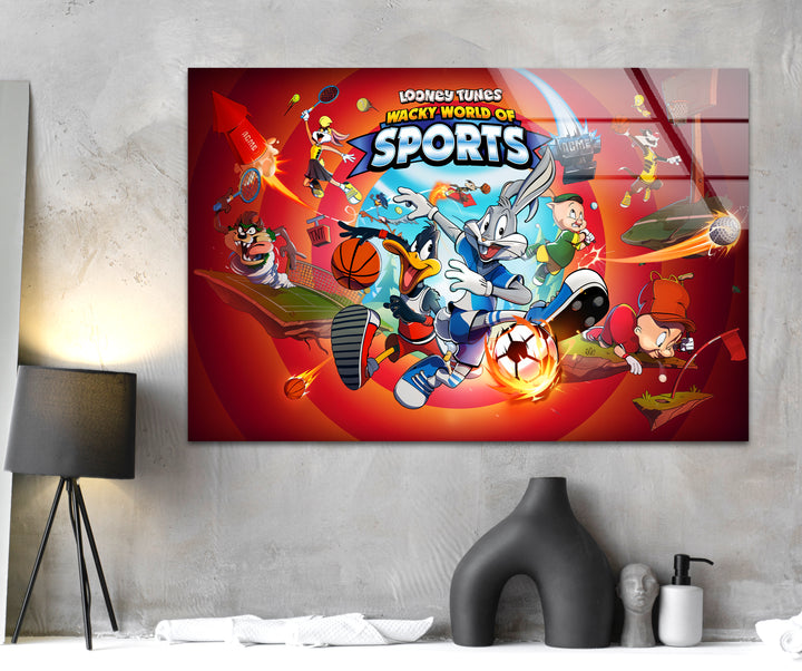Creative animation art presenting a vibrant cartoon setting filled with unique characters and dynamic energy

